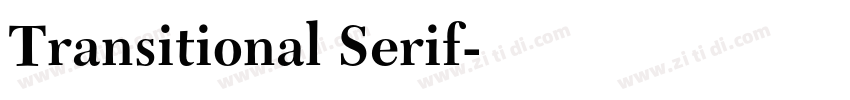 Transitional Serif字体转换 Transitional Serif字体转换